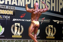 Arthur Andrade at 2016 NABBA World Championships, Class 1, Final