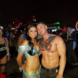 Cain (with tattoo) in 2016