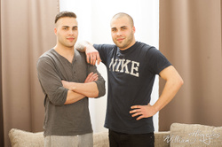 Jean Bazelan (left) & Peter Bazelan (right) at William Higgins, Brothers Shoot, 2015