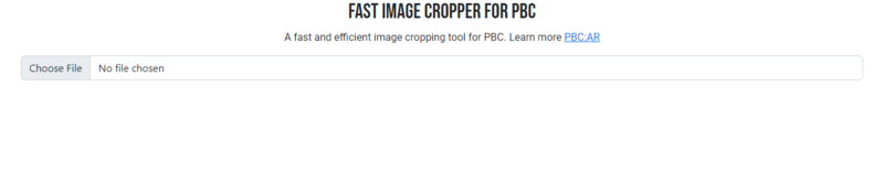 Fast Image Cropper main screen