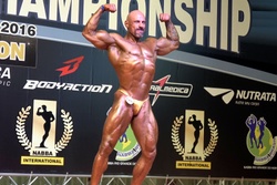 Arthur Andrade at 2016 NABBA World Championships, Class 1, Final